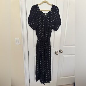 LOFT Black Jumpsuit with Tie